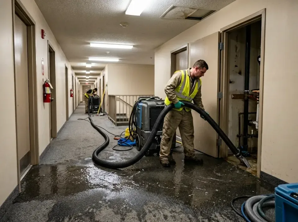 multi-unit-apartment-hallway-f-005 — frequently asked questions, Emergency Burst Pipe Water Extraction & Removal in Holloman…